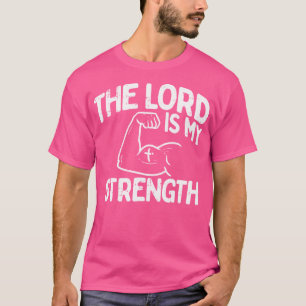 Camiseta Señor Mi Fuerza Biblia Ejercicio Gimnasio Dios Jes