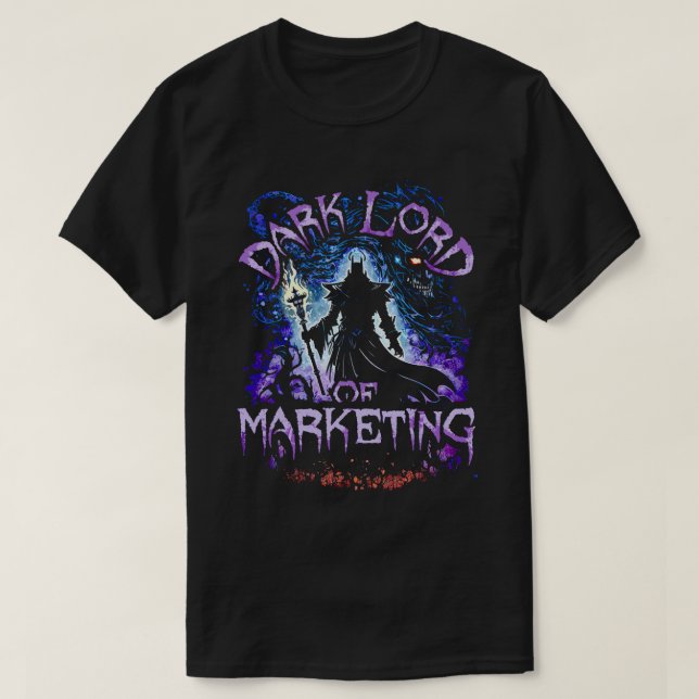 Camiseta Señor Oscuro De Marketing (Diseño del anverso)