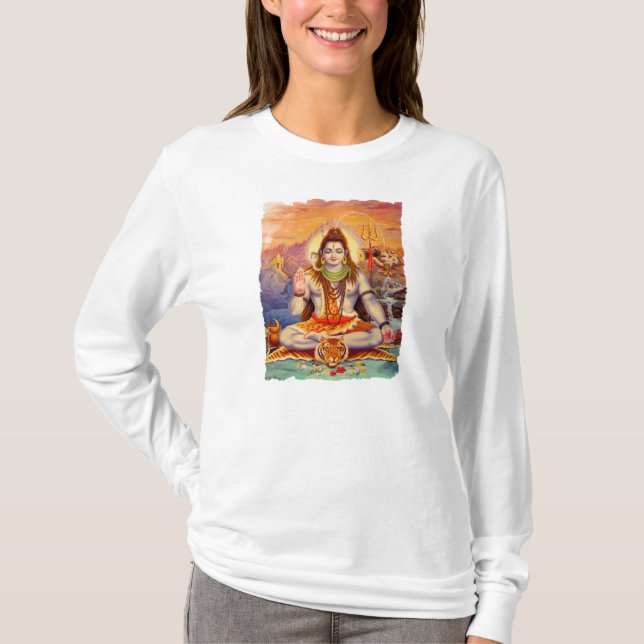 Camiseta Señor Shiva Meditating T-shirt (Anverso)