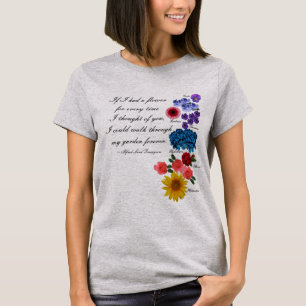 Camiseta Señor Tennyson Garden Quote Romantic de Alfred