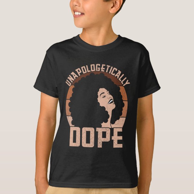 Camiseta Señora Afro Drogada sin Disculpas Orgullo Negro Me (Anverso)