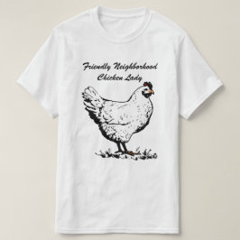 Camiseta Señora amistosa del pollo de la vecindad