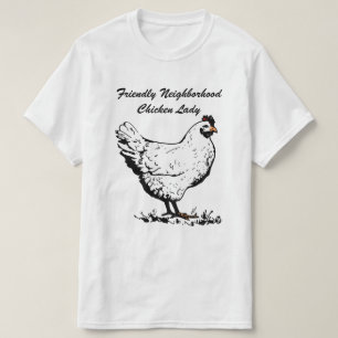 Camiseta Señora amistosa del pollo de la vecindad