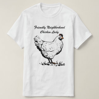 Camiseta Señora amistosa del pollo de la vecindad