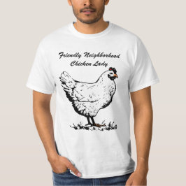 Camiseta Señora amistosa del pollo de la vecindad