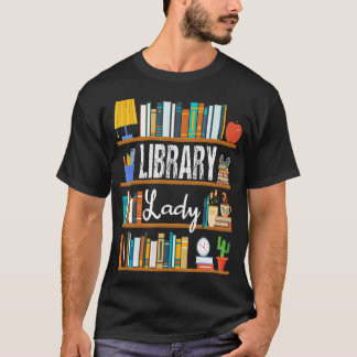 Camiseta Señora Biblioteca Divertida Leyendo Libros Bibliot