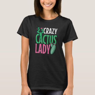 Camiseta Señora Cactus Loco  Planta del Desierto Suculentas