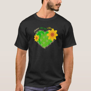 Camiseta Señora Cactus Loco Planta Desierto Suculentas Ro