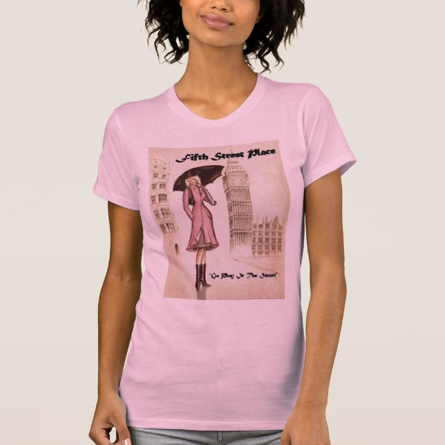 Camiseta Señora con el paraguas (Anverso)