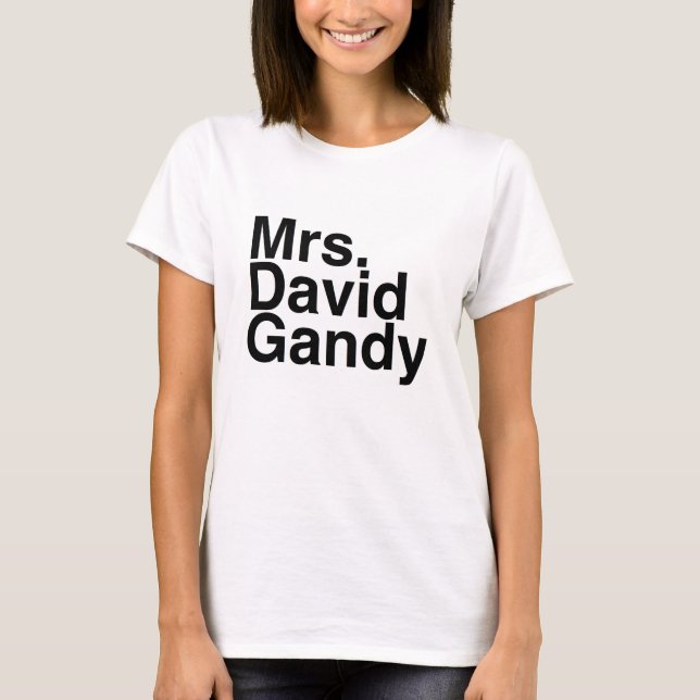Camiseta Señora David Gandy del novio del libro (Anverso)