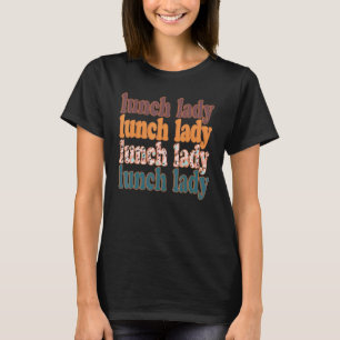 Camiseta Señora de almuerzo enseñando leopardo retro