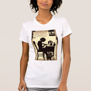 Camiseta Señora de costura cantante Vintage Fairy Poem