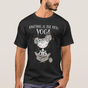 Camiseta Señora de ganchillo loco de yoga nuevo tejido lind