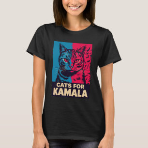 Camiseta Señora de gatos sin hijos vota por Kamala Harris 2