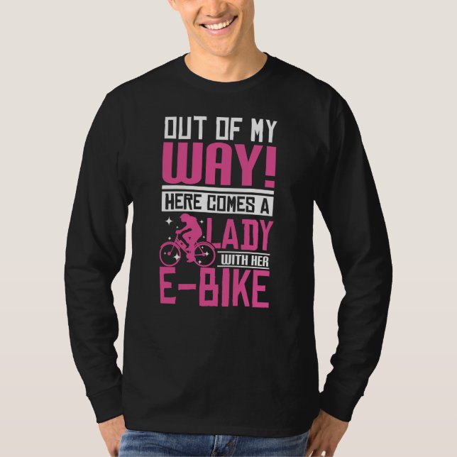 Camiseta Señora de la bicicleta electrónica (Anverso)