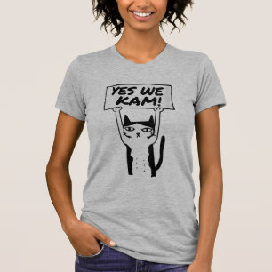 Camiseta Señora de los Gatos Harris ,Sí, Nosotros Kam Kamal