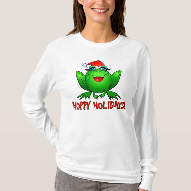 Camiseta Señora de lúpulo Frog Shirt del dibujo animado de (Anverso)