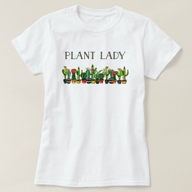 Camiseta Señora de moda y divertida de la planta con el (Diseño del anverso)