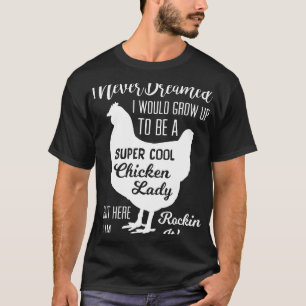 Camiseta Señora de pollo súper genial para damas que aman l