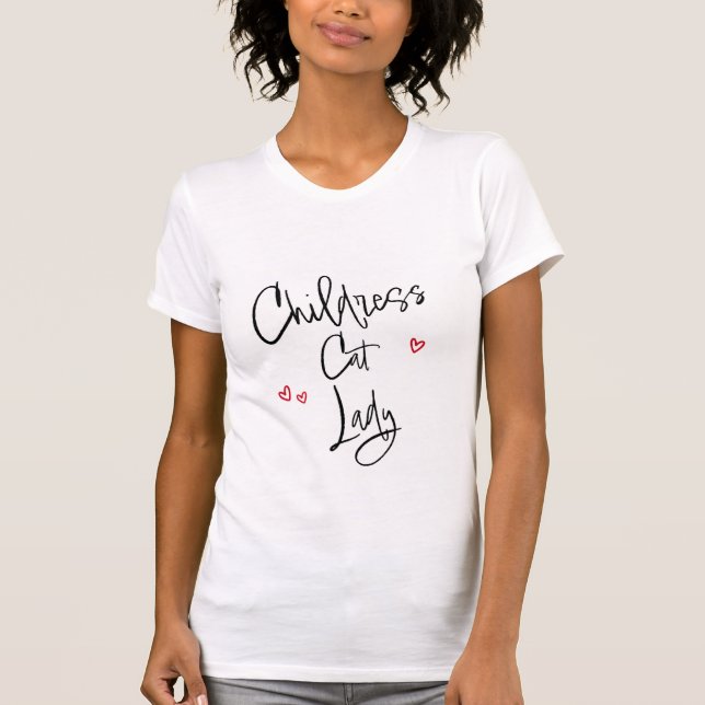 Camiseta Señora del gato de la infancia (Anverso)