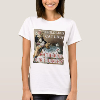Camiseta Señora del gato sin hijos - George Washington - Ka