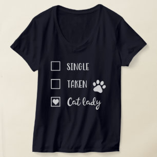 Camiseta Señora Divertida de Gatos con Fondo Editable