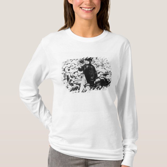 Camiseta Señora Emmeline Pankhurst Addressing una (Anverso)