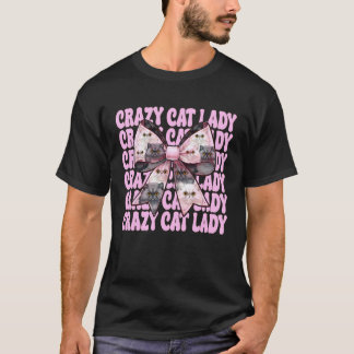 Camiseta Señora Gata Loca Gata Persa Chica Gata Mamá Rosa C
