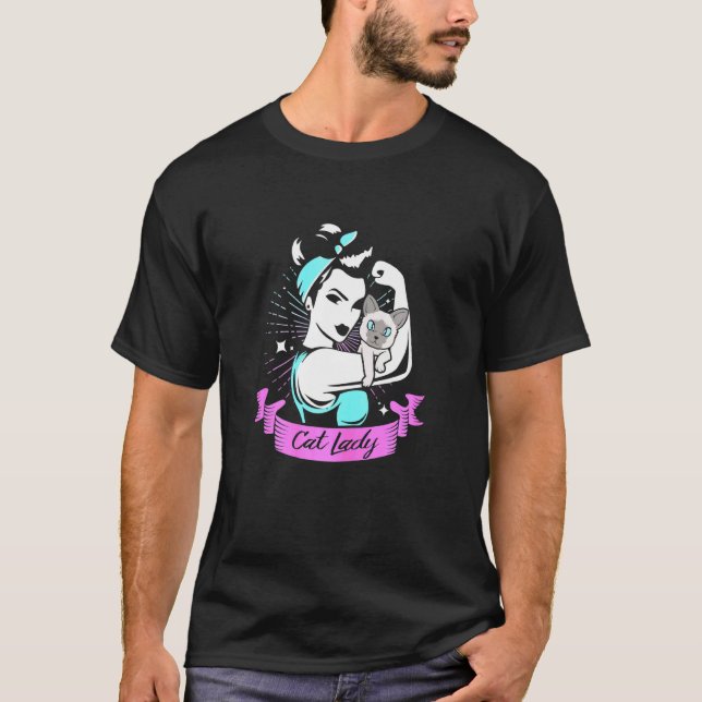 Camiseta Señora Gato Siames (Anverso)