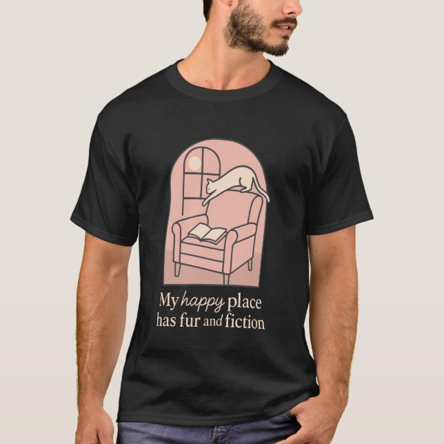 Camiseta Señora Gatos Libros Introvertida Tiempo Tranquilo  (Anverso)