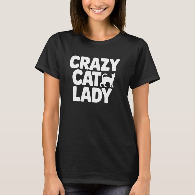 Camiseta Señora Gatos Locos (Anverso)