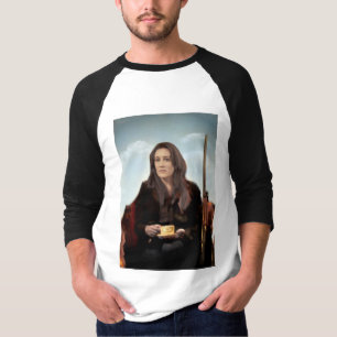 Camiseta Señora huérfana S - feminista fresca del negro el
