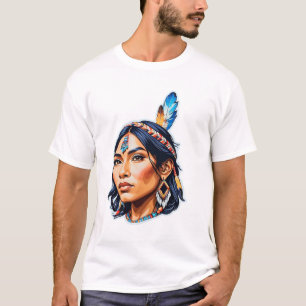 Camiseta Señora India Americana Nativa
