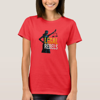 Camiseta Señora legal Justice de los rebeldes con el tipo