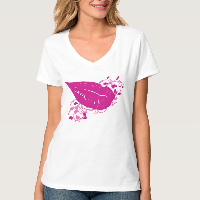 CAMISETA SEÑORA LIPS (Anverso)