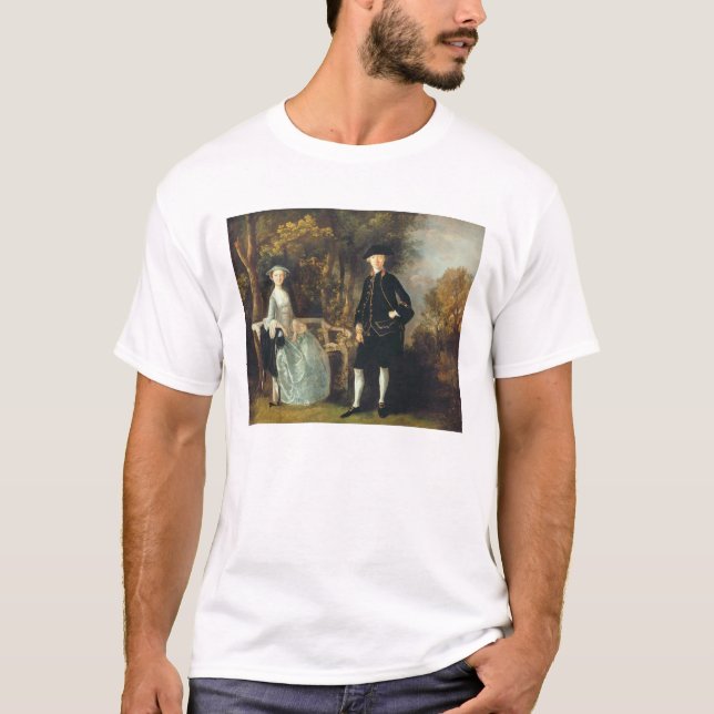 Camiseta Señora Lloyd y su hijo de Thomas Gainsborough el (Anverso)