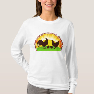 Camiseta Señora loca auténtico probada del pollo