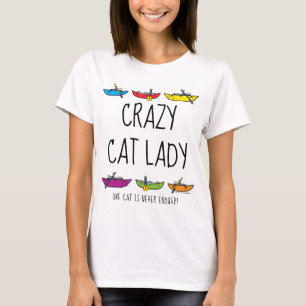 Camiseta Señora loca Cataraft del gato