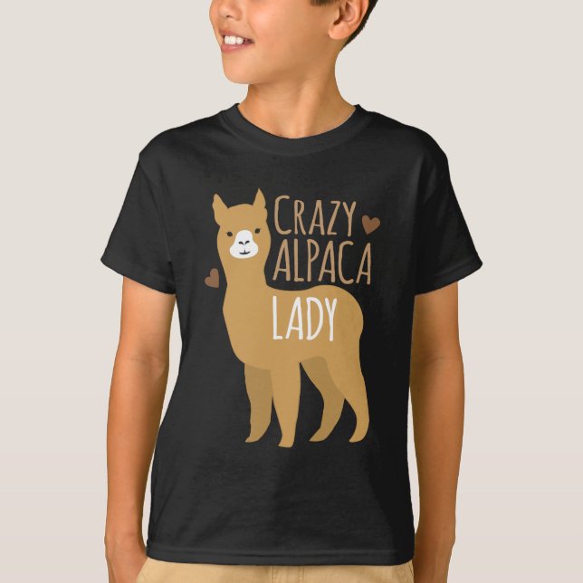 Camiseta Señora loca de la alpaca (Anverso)