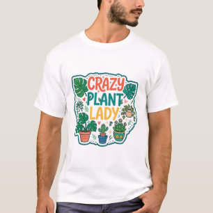 Camiseta Señora Loca de las Plantas Regalo Divertido de Art