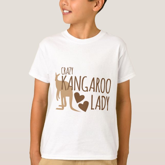 Camiseta Señora loca del canguro (Anverso)