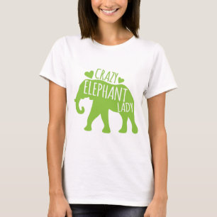 Camiseta Señora loca del elefante