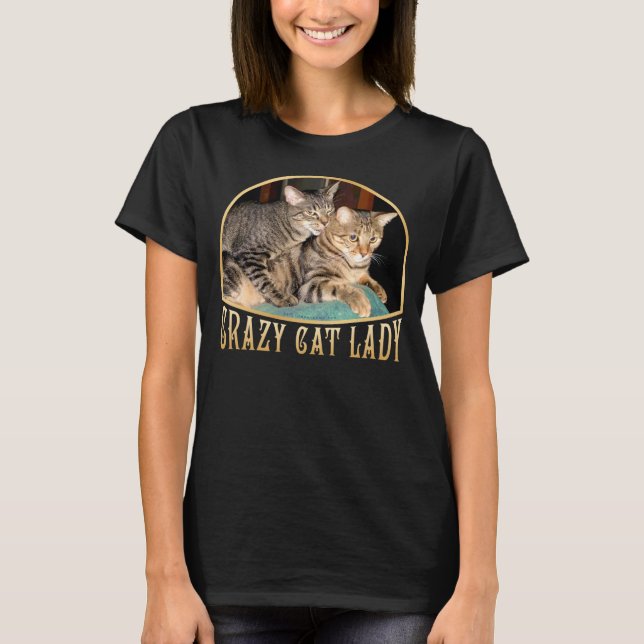 Camiseta Señora loca del gato (Anverso)