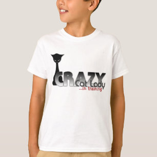 Camiseta ¡Señora loca del gato en el entrenamiento!