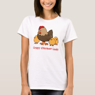 Camiseta Señora loca del pollo