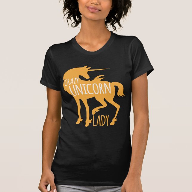 Camiseta Señora loca del unicornio (Anverso)