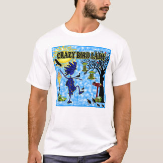 Camiseta Señora loca Design del pájaro