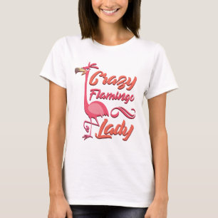 Camiseta Señora loca Funny Gift Shirt del flamenco