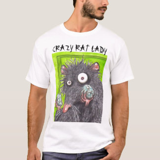CAMISETA SEÑORA LOCA FUNNY RATS DE LA RATA