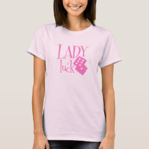 Camiseta Señora Luck Dice en cuadritos